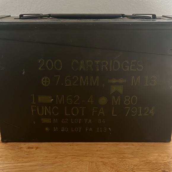 Vintage Metal Ammo Box - Picture 2 of 5
